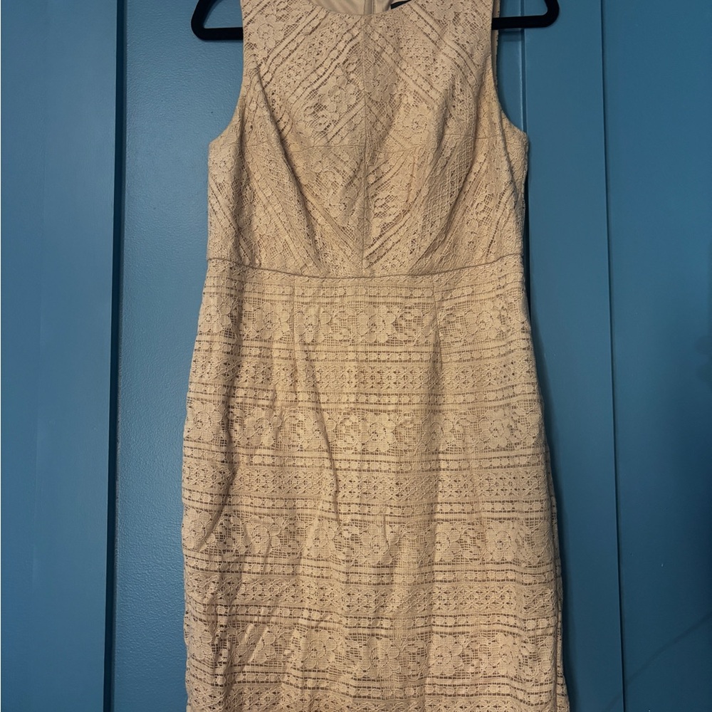 Elegant Cream Lace Dress